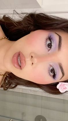 Purple Eyeshadow Aesthetic, Makeup 2024, Cute Eye Makeup, Swag Makeup, Ethereal Makeup, Dope Makeup, Purple Eyeshadow, Edgy Makeup, Cute Makeup Looks