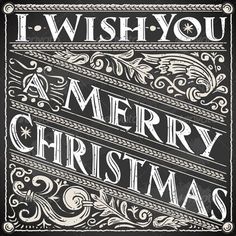 i wish you a merry christmas chalkboard lettering set - miscellaneous objects / arts crafts