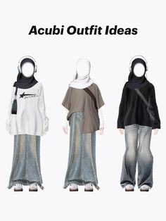 Hijabi Basic Outfit, Acubi Hijabi Style, Acubi Modest Outfits, Acubi Hijab Outfit, Modest Acubi Fashion, Modest Acubi, Hijab Fashion Inspiration Casual