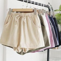 FREE SHIPPING ON ALL ORDERS OVER $50 | 100% SATISFACTION GUARANTEED Click "ADD TO CART" To Get Yours Now | Up To 60% OFF ✨ These Arimonz Casual Cotton Linen Shorts Women Home High Waist Shorts Women Shorts are a must-have for any closet and hold up well in machine wash. These women's home shorts are ideal to wear indoors all year round. Stylish loose shorts in linen offer an optimal wearing comfort thanks to natural and soft cotton and a loose fit. The subtle high waistband is elasticated at the Comfortable Shorts With Pockets For Spring, Comfortable Spring Shorts With Pockets, Loose Fit Cotton Shorts For Beach, Casual Pajama Shorts With Pockets, Cotton High-waisted Pajama Shorts With Pockets, Loosely Fitted Cotton Shorts For The Beach, Cotton Pajama Shorts With Pockets For Summer, High-waisted Cotton Pajama Shorts With Pockets, Summer Cotton Pajama Shorts With Pockets