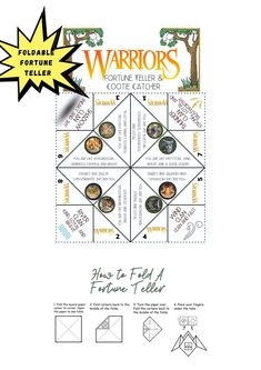 an advertisement for the warrior's cookie cutters book, with instructions to make it