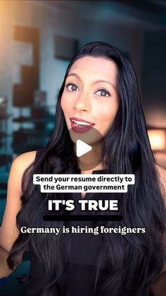 a woman with long black hair is looking at the camera and has an ad on her face