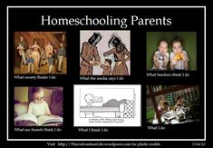 a black and white poster with pictures of children in different rooms, including the words homeschooling parents