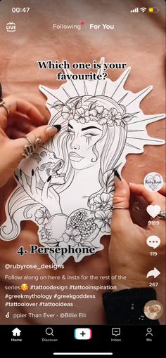 someone is drawing on the back of a woman's stomach with her hands and fingers