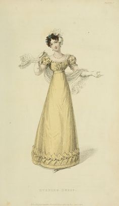 EKDuncan - My Fanciful Muse: Regency Era Fashions - Ackermann's Repository 1823 1810s Dress, Brighton Aesthetic, 1820s Dress, 1820 Dress, Elaine Dress