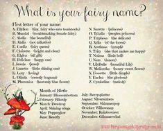 what to write in your fairy name on the back of a card with red flowers