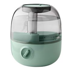 an air fryer with a glass cover on the front and bottom, sitting on a white background