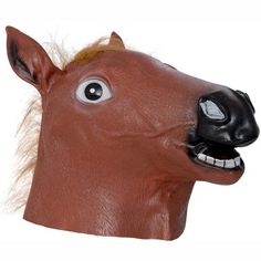 Skeleteen Horse Head Costume is a great accessory for Halloween and Dress-up. The mask is made of latex and has a 24" neck opening, making it big enough to fit onto most heads. This is the ideal costume mask that has holes at the mouth and nose so the wearer can see out. Skeleteen items are made of tested materials that are non-toxic and safe. Fun Full Face Halloween Mask, Fun Full-face Halloween Masks, Fun Halloween Cosplay Masks And Prosthetics, Novelty Full Face Masks For Costume Party, Novelty Masks And Prosthetics For Carnival Cosplay, Novelty Masks And Prosthetics For Cosplay Carnival, Novelty Full Face Costume Mask, Novelty Full Face Costume Accessories, Full Face Novelty Costume Mask