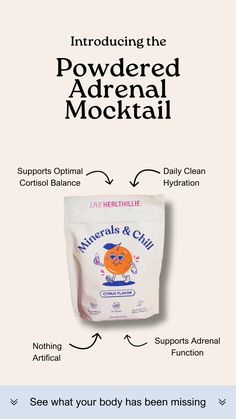 Struggling with High or Low Cortisol? This is Your Solution

Brain fog, fatigue, energy crashes—these are all signs your adrenals are crying out for support. That’s where the adrenal mocktail comes in, and now it’s better than ever with Minerals & Chill! 🍊🍋‍🟩🍋

No more messy kitchens! Just scoop, stir, and sip! 

Packed with whole food vitamin C, electrolytes, and no artificial ingredients, Minerals & Chill makes adrenal health effortless and delicious.

No more caffeine crashes—just clean, sustained energy your body will thank you for. Shop now!