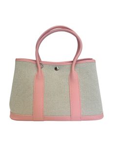 Steven Dann Small Linen Leather Tote in Linen/Light Pink. Single compartment. Natural linen body. Light pink leather details. Wall zipper pocket. Tonal stitching. Silver hardware. Snap closure. Removable zipper pouch. Removable crossbody strap. L 12 X H 8" X W 6" Pink Leather Bag With Leather Trim, Pink Bags With Leather Trim For Daily Use, Pink Leather-trimmed Satchel Bag, Pink Leather Shoulder Bag With Leather Trim, Pink Satchel Bag With Leather Trim, Rococo Sand, Linen Lights, Pumps Flat, Scarf Jewelry