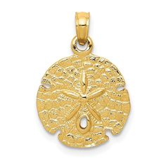 10k Yellow Gold Sand Dollar Necklace Charm Pendant 21mm High X 15mm Wide 1.31grams. Fine Jewelry, Pendants And Charms, Themed Charms, Seashore Pendants, Seashells, Sand Dollar Purity: 10k, Finish: Polished, Length: 21 Mm, Feature: Solid, Manufacturing Process: Casted, Material: Primary: Gold, Item Weight U/M: Gm, Width: 15 Mm, Color: Yellow Made In: Peru Yellow Gold-plated Round Pendant Jewelry, Gold Plated Yellow Round Pendant Jewelry, Gold Plated Round Pendant Jewelry, Yellow Tarnish-resistant Jewelry, 14k Gold Tarnish Resistant Yellow Jewelry, 14k Gold Round Yellow Jewelry, Tarnish Resistant 14k Gold Yellow Jewelry, Yellow 14k Stamped Fine Jewelry, Yellow 14k Stamped Jewelry As Gift