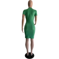 Summer Short Sleeve Bodycon T Shirt Dresses Green Casual Solid Color Bodycon Dress, Casual Green Solid Color Bodycon Dress, Stretch Short Sleeve Solid Color Bodycon Dress, Casual Solid Color Short Sleeve Bodycon Dress, Casual Short Sleeve Solid Color Bodycon Dress, Spring Short Sleeve Stretch Bodycon Dress, Spring Stretch Bodycon Dress With Short Sleeves, Casual Stretch Knee-length Bodycon Dress, Fitted Mini Length T-shirt Dress For Summer