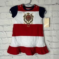 Ralph Lauren Girls Red White Blue Dress With Bloomers Size 6m New With Tags Approximate Flat Lay Measurements Chest 9” Length 16” Red White Blue Dress, White Blue Dress, Girls Red, Ralph Lauren Dresses, Ralph Lauren Dress, Dress Picture, Baby & Toddler Clothing, Red White Blue, Kids' Dresses