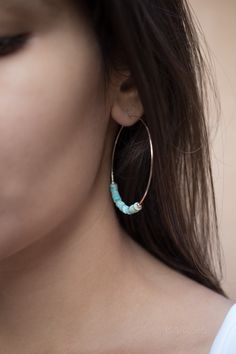 "Turquoise Hoop Earrings ~ 14k Gold Filled or Sterling Silver ~ Jewelry ~ Natural ~ Organic ~ Everyday Boho ~ Hippie ~ Circle 》D E T A I L S《 ✦ M E T A L : 14k Gold Filled or Sterling Silver ✦ S T O N E : Turquoise ✦ B I R T H S T O N E : December 💎 In the past, the Turquoise used to be the stone of the kings and warriors. For that reason, nowadays this gem is known by providing protection against the evil and a symbol of strength and good luck. ✧ Please note natural gemstones are unique and ma Turquoise Hoop Jewelry, Turquoise Hoop Pierced Earrings, Nickel-free Turquoise Hoop Jewelry, Blue 14k Gold Filled Hoop Jewelry, Turquoise Small Hoop Jewelry For Everyday, Turquoise Hoop Earrings, Ear Climbers Earrings, Turquoise Hoops, Everyday Gifts