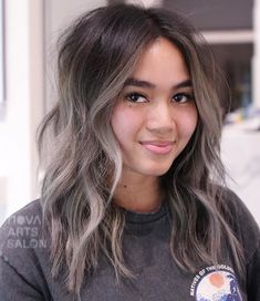 Dark Ombre Hair, Gray Balayage