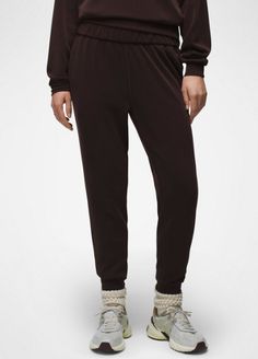 Kanab Pant | Womens Pants | prAna Cotton Comfort Stretch Sweatpants For Fall, Fall Cotton Sweatpants With Comfort Stretch, Fall Cotton Comfort Stretch Sweatpants, Comfortable Straight Leg Fall Joggers, Loungewear Pants With Elastic Waistband And Cuffed Ankles, Comfortable Straight Leg Joggers For Fall, Comfortable Fall Straight Leg Joggers, Fall Straight Leg Joggers With Ribbed Waistband, Fall Joggers With Elastic Waistband And Cuffed Ankles