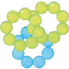 yellow and blue gummy balls arranged in a circle