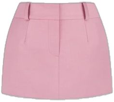 Pink Mini Length Skort For Workwear, Pink Mini Length Bottoms For Work, Pink Short Length Skort For Work, Pink Skirt With Pockets For Work, Silk Satin, Wool Blend, Mini Skirts, Satin, Lace Up