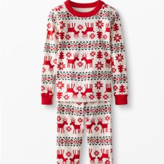 New Hanna Andersson Pajamas Size 80 Ecru With A Red Deer Nordic Print Soft Organic Cotton New With Tags! Questions? Leave A Comment Below! Long Johns Pajamas, Baby Overall, Kids Pjs, Cotton Pajamas, Long John, Baby Jumpsuit, Holiday Pajamas, Matching Pajamas, Family Pajamas