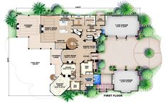 the floor plan for this luxury home