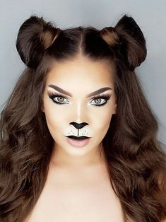 Lion Makeup, Carnaval Make-up, Makeup Clown, Halloween Make-up Looks, Creepy Halloween Makeup, Cute Halloween Makeup, Halloween Makeup Pretty