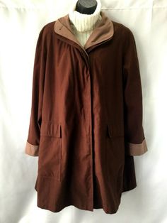 GALLERY WOMEN’S LARGE BROWN BUTTON UP JACKET * Very Good Used Condition - No Rips or Stains.  Once had inner zip out removable liner but is missing and not included. * GALLERY Quality construction & Style - Comfy Casual Tan Jacket.  Nice Button Up Brown Outer Jacket with Tan Accents on Sleeves & Along Button Lining. * Women's Large. * Flat Measurements - Pit to Pit 24", Back Length to bottom of collar 34 1/2". FAST & FREE SHIPPING! NOTE:  All precautions are taken handling items to limit the spr Brown Outerwear With Covered Buttons For Work, Brown Outerwear With Covered Buttons For Fall, Fall Cotton Outerwear With Covered Buttons, Brown Fall Outerwear With Covered Buttons, Classic Brown Outerwear With Covered Buttons, Outdoor Coats, Jacket Outdoor, Outer Jacket, Tan Jacket