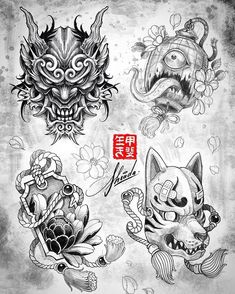 Foo Dog Tattoo, Japanese Flower Tattoo, Japan Tattoo Design, Japanese Dragon Tattoos, Flash Sheet, Traditional Japanese Tattoos, Asian Tattoos, Japanese Sleeve Tattoos, Japan Tattoo