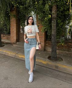 #ootd Celana Fashion, Neat Casual Outfits, High Fashion Outfits, Casual Day Outfits, Modest Fashion Outfits, Cute Simple Outfits, Looks Style, College Outfits