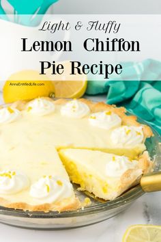 the lemon pie is ready to be eaten