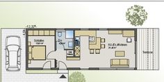 the floor plan for a small house