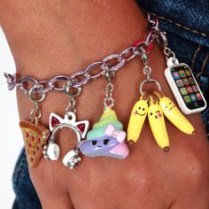 Playful Multicolor Jewelry With Removable Charms, Novelty Multicolor Charm Bracelet, Friendship Novelty Charm Bracelet, Fun Silver Metal Jewelry, Playful Silver Jewelry For Friendship, Playful Friendship Charm Bracelet, Fun Charm Bracelet Jewelry, Fun Silver Jewelry For Friendship, Playful Adjustable Personalized Jewelry