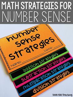 three different types of numbers that are on top of each other with the words, number sense