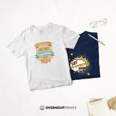 🎓👕 Let's remember 2024 in style! Get your custom graduation t-shirts from #OvernightPrints and make this milestone unforgettable. 🌟 #Graduation2024 #CustomTees #MemoriesMade Graduation Announcements, Like A Boss, Promote Your Business, The Memories