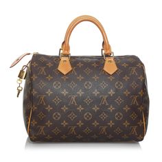 Fresh and artistic, Louis Vuitton remains one of the world's most coveted symbols of status and sophistication. The Damier pattern was designed in 1888 and the Monogram, in 1896. Over a hundred years later, these remain two of the most recognizable prints in the world. Nicolas Ghesquière, previously of Balenciaga, is the artistic director of women’s collections (2013). Virgil Abloh was the artistic director of the men’s line starting in March 2018 until his untimely passing in 2021. Classic Formal Bag With Monogram Print, Classic Monogram Print Bags For Formal Occasions, Classic Formal Monogram Print Bag, Vintage Monogram Canvas Satchel For Formal Occasions, Vintage Formal Monogram Canvas Satchel, Luxury Brown Engraved Bags, Elegant Engraved Brown Bags, Elegant Brown Engraved Bags, Speedy 30