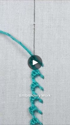 a video demonstrating how to crochet the stitchs in an embroidery work pattern