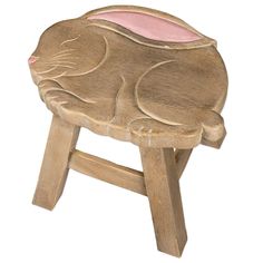 Our Bunny Rabbit Handcrafted Wood Stool Footstool are ever so popular with adults and children and they are sturdy and great for many places in your home Short Stool, Painted Stools, Short Stools, Hippity Hoppity, Custom Wine Glasses, Bunny Design, Corner Decor, Wooden Stool, Reclaimed Wood Furniture