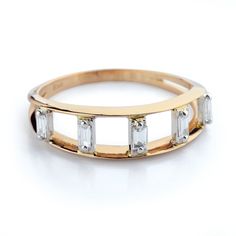 Double Row 5 Stone Baguette Diamond Engagement Ring, Minimalist Dainty Gold Promise Ring, Fine Bridal Jewelry, Anniversary Gift For Wife * Handmade Fine Jewelry * Material: 14K/18K Gold, Rose Gold or White Gold * Gemstone: Baguette Diamond * Diamond Weight: 0,13 ct Baguette (Approximate) * Color-Clarity: G VS-SI * Certificated Product * Beautifully Packaged Address of Elegance: Handmade Jewelry The accessories you choose to complement your elegance can be in a wide variety of models and colors. Modern Wedding Ring With Baguette Cut, Modern Baguette Wedding Rings, Silver Baguette Wedding Ring, Yellow Gold Baguette Wedding Rings, White Gold Baguette Wedding Rings, Art Deco Wedding Ring With Baguette Diamonds, Gold Baguette Diamond Ring For Wedding, Gold Baguette Diamond Wedding Ring, Modern Wedding Ring With Baguette Diamonds