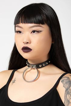 Own the day in our ‘Swindle’ choker. Complete with metal studs, adjustable buckle fastening and extra large O ring this choker is the perfect accessory to complete any edgy outfit. Vegan faux leather. Fully adjustable. Metal studs. Metal O-ring hard wear. With KILLSTAR branding, 100% PU. Studded Choker, Edgy Outfit, 2010 Fashion, Dog Hoodie, Edgy Outfits, O Ring, Gothic Fashion, Featuring Dress, Fashion Lifestyle