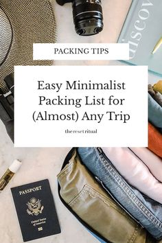 the packing list for an almost any trip