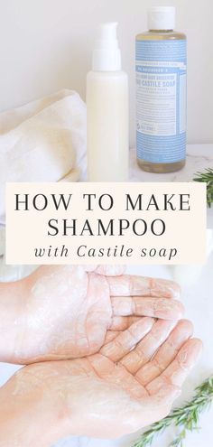 Homemade Toiletries, Homemade Alternatives, Natural Shampoo Recipes, Castile Soap Recipes, Homemade Shampoo Recipes, How To Make Shampoo, Homemade Natural Shampoo