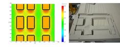 two images show the same pattern as shown in this image, and one shows an array of different materials