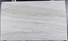 a white marble slab is shown in this image