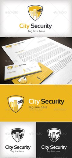 city security logo template - buildings logo templates