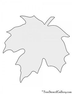 the outline of a maple leaf