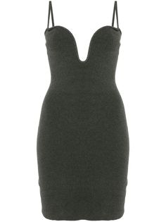 Find NANUSHKA Shothi Mini Dress on Editorialist. dark green organic cotton blend terry-cloth effect bouclé construction U-neck spaghetti straps fitted waistline square open back straight hem above-knee length This item is made from at least 50% organic materials. We've partnered with Good On You — an independent agency that rates how brands perform in relation to their impact on the planet, people and animals, with a multi-criteria rating simplified to a five points scale. In order to be awarded our conscious label, larger brands need to score a minimum of four out of five ('Good'), while smaller brands must score at least three out of five ('It's A Start'). This item comes from a brand rated three out of five ('It's A Start') by Good on You at the time it was added on FARFETCH. Please not