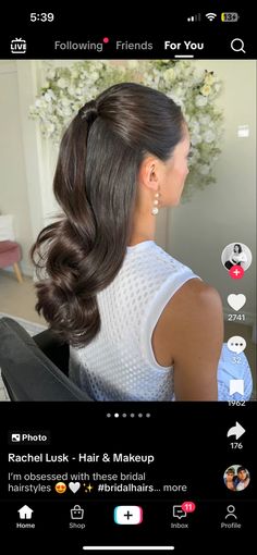 Clean Wedding Hair, Clean Bridal Hair, Sleek Bridal Hair, Sleek Wedding Hair, Bridal Hair Half Up Half Down, Bridal Hair Half Up, Kate Middleton Hair, Half Up Wedding Hair, Classic Wedding Hair