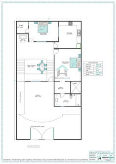 the floor plan for a home with two bedroom and an office space on one side