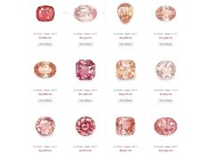 4th from the begginig and 4th from the end - the best colors Peach Engagement Ring, Wedding Ring Ideas, Pink Engagement, Peach Sapphire Engagement Ring, Pink Sapphire Ring Engagement, Sapphire Engagement Rings, Padparadscha Sapphire