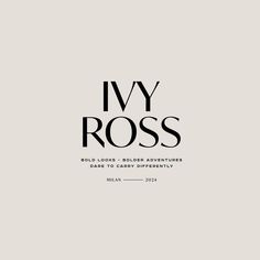 the cover of ivy ross's new book