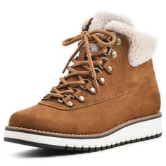 PRICES MAY VARY. Water resistant - Scotchgard by 3M protected Cushioned insole D ring lacing Treaded sporty outsole White Mountain, Ankle Bootie, D Ring, Ankle Booties, Bootie, Ankle Boot, Water Resistant, Lace Up, For Free